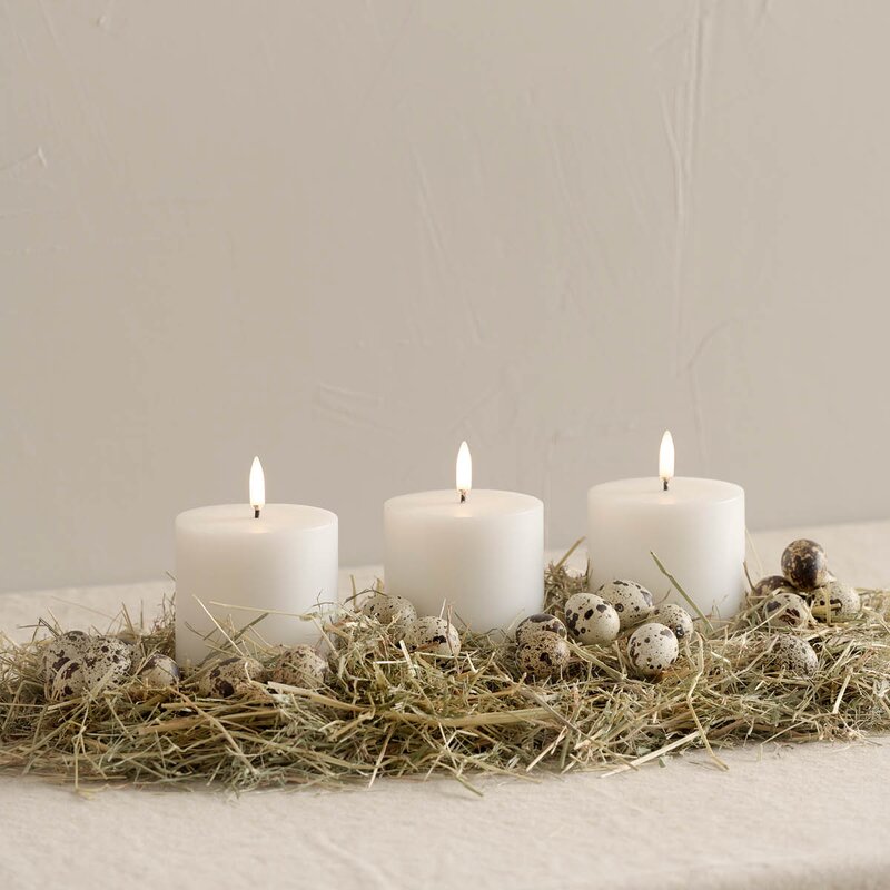 LED kubbelys 10x8 cm nordic white