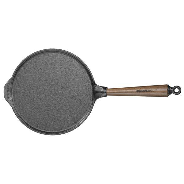 Pannekakepanne 23 cm med valnøtt håndtak