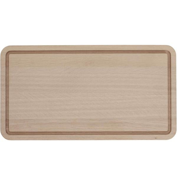 Skjærefjøl m/rand 50x27 cm eik natur