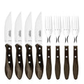 Churrasco biffbestikk 8 deler brun