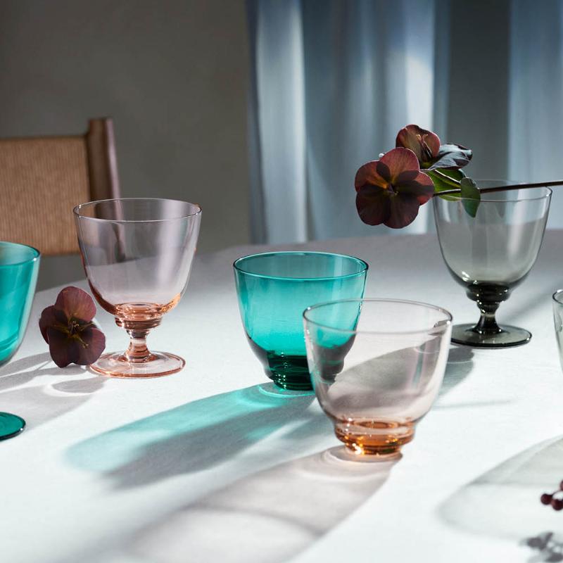 Flow glass med stett 35 cl smoke