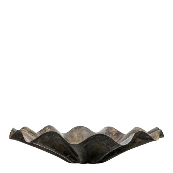 Flood skål 31 cm antikk brun