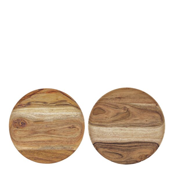 Wood brett 17,5 cm 2 stk akasie