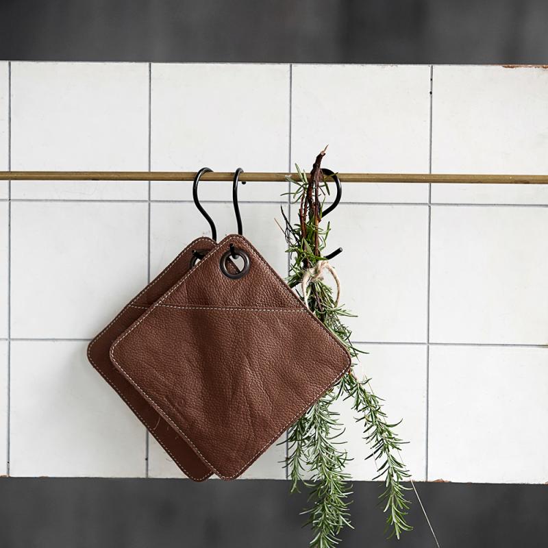 Square gryteklut 20,5 cm 2 stk brun