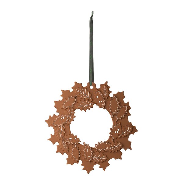 Gingerbread julekrans 18,5 cm brun