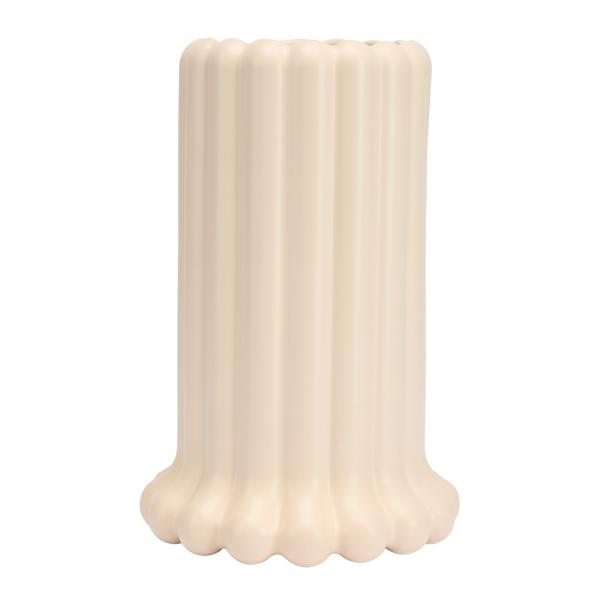 Tubular vase 24 cm beige
