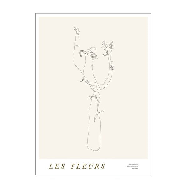 Mie & Him poster 50x70 cm les fleurs 02