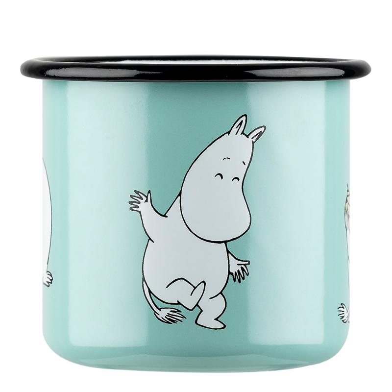Mummikopp Emalje 37 cl Mummitrollet mint