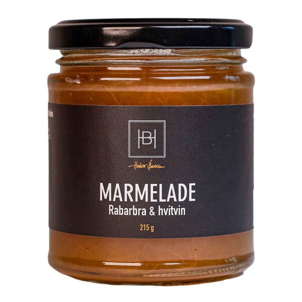 Halvor Bakke marmelade rabarbra & hvitvin 215 g