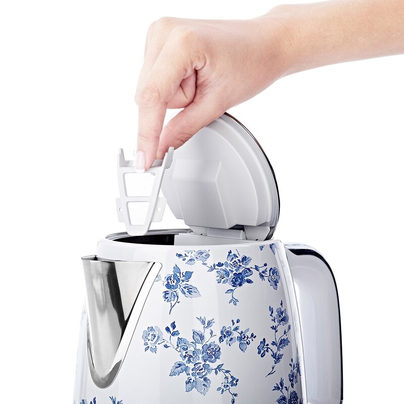 Jug elektrisk vannkoker 1,7L China Rose blå/hvit
