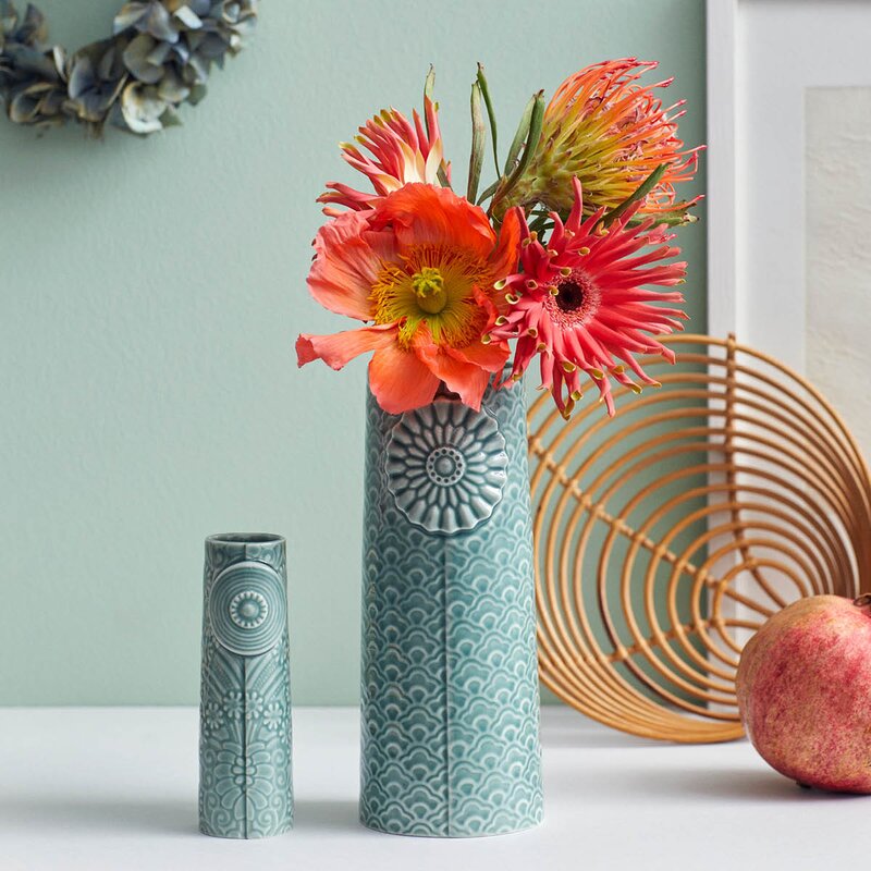 Pipanella Waves vase 18,8 cm peacock