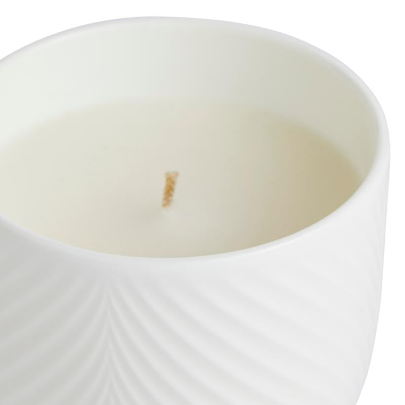 White Folia duftlys 8 cm