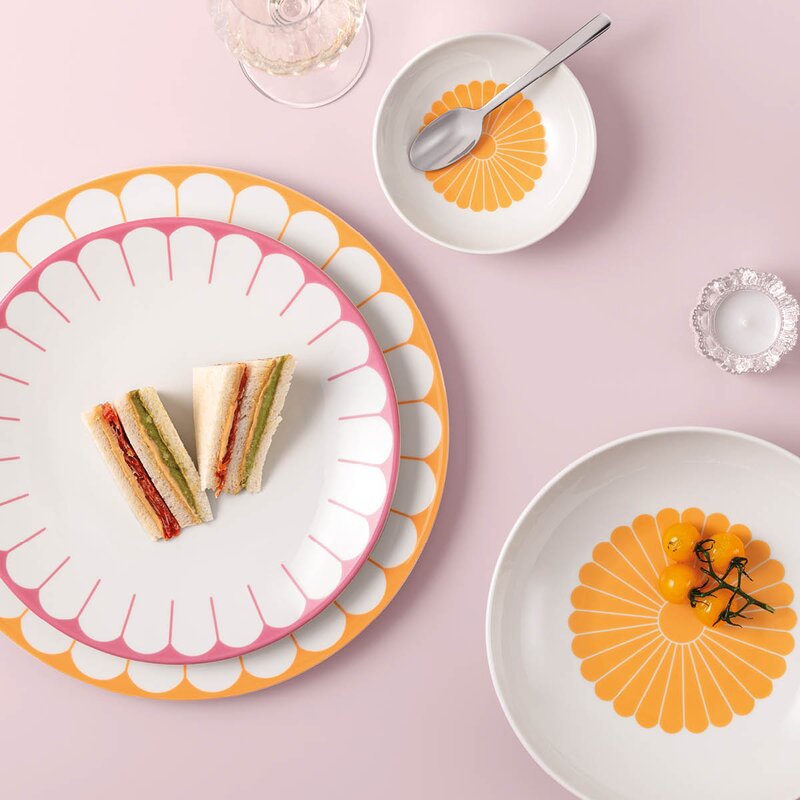 Fleur soleil dessertskål 13 cm 11 cl gul