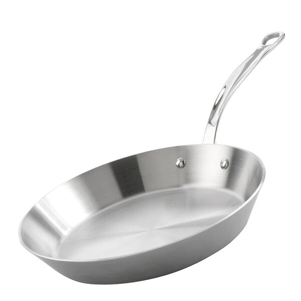 Stekepanne 30 cm rustfritt stål