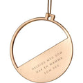 Julepynt m/fotoramme Mamma 7x0,5 cm 14K gull