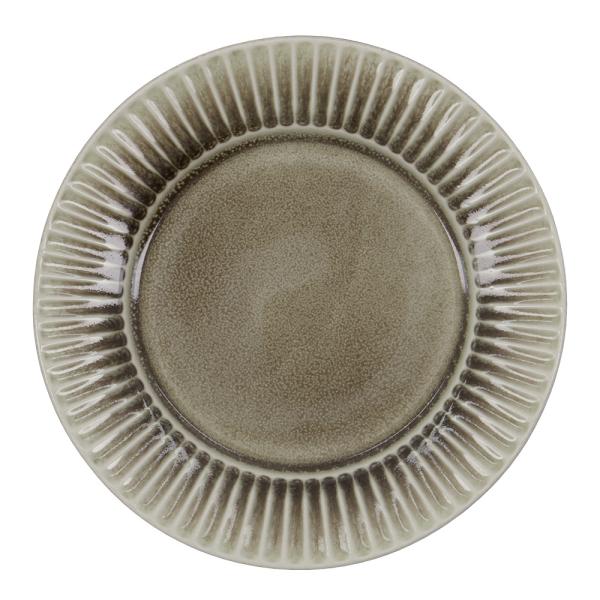 Pleat asjett 22 cm grå/brun