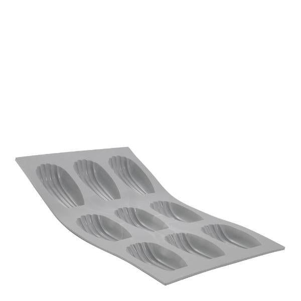 Elastomoule bakeform for 9 madeleine grå