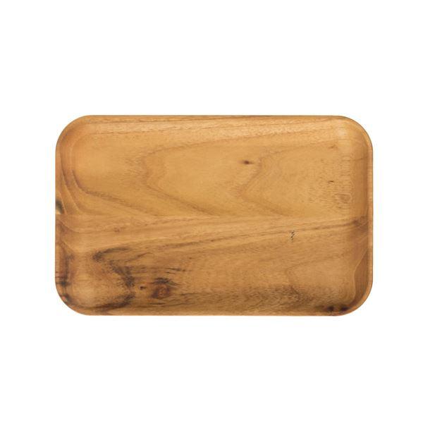 RAW Teak tallerken 23,7x14,9 cm