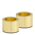 Taper Candle lysestake 3,2x2,3 cm 2 stk matt gull