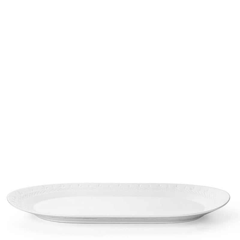 Crispy Porcelain oval serveringsfat 23x38 cm hvit