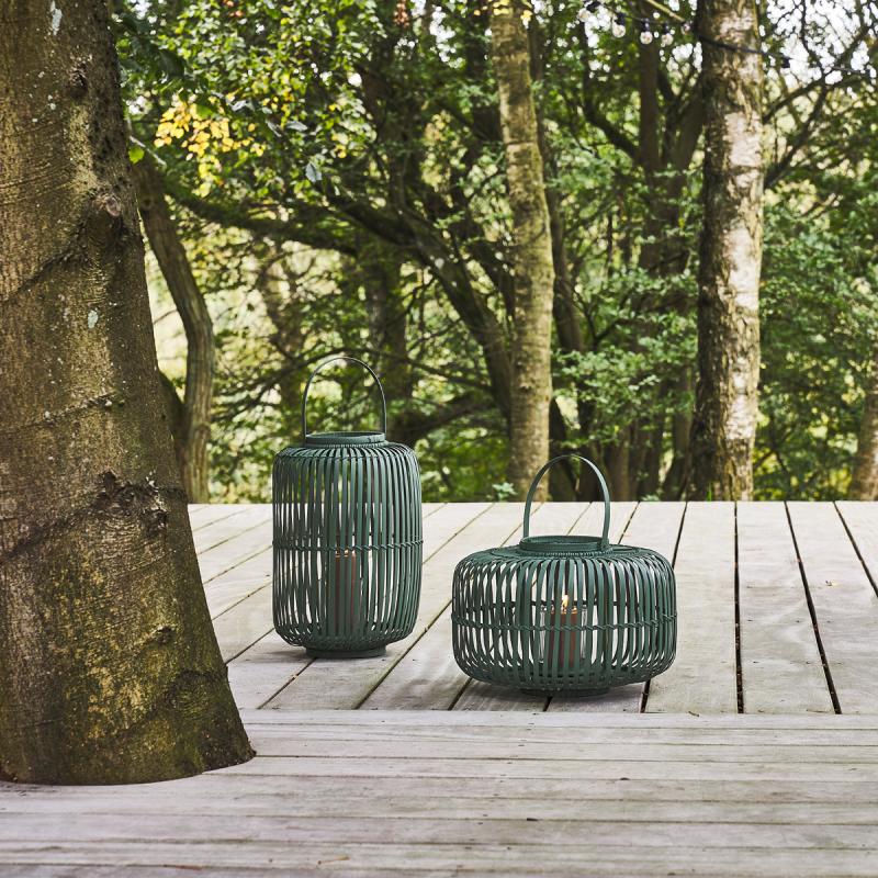 Alia lanterne 38x25 cm dark green