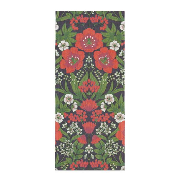 Julblomster bordløper 35x80 cm rød