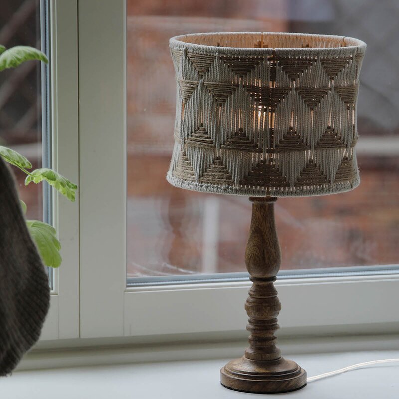 Ano bordlampe 45 cm beige/brun