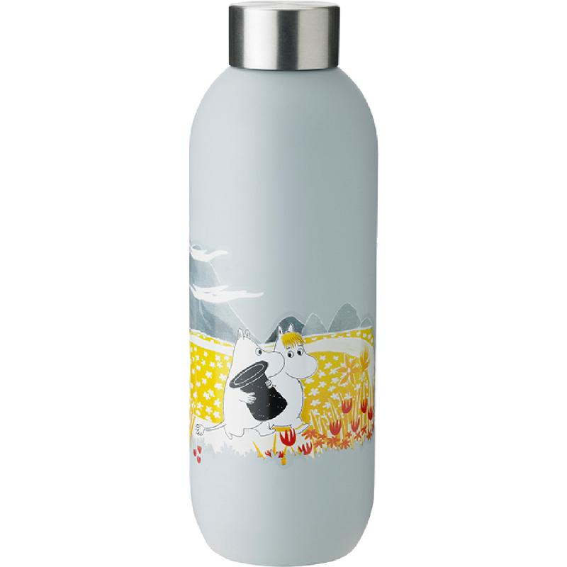 Moomin Keep Cool drikkeflaske 0,75L soft sky