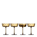 Vienna champagneskål 35 cl 4 stk amber