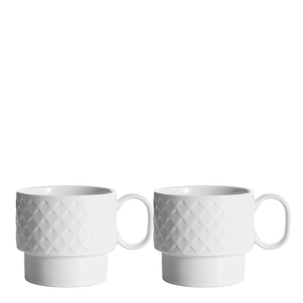 Coffee & More tekrus 50 cl 2 stk hvit