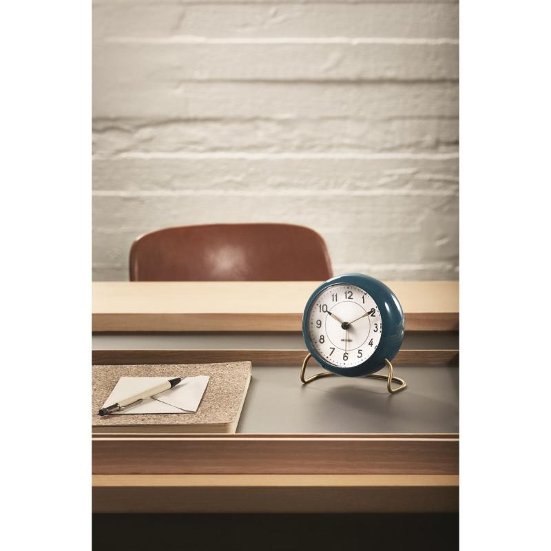 Station bordur 11 cm blå/hvit