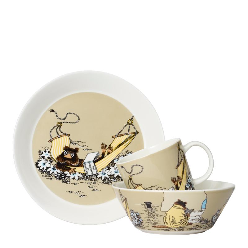 Asjett 19 cm Bisamrotta beige