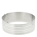 Justerbar kakedeler 24-30x8 cm stål