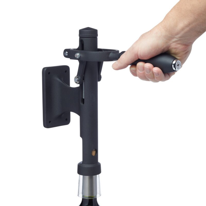 Deluxe veggmontert vinåpner 31,5 cm svart