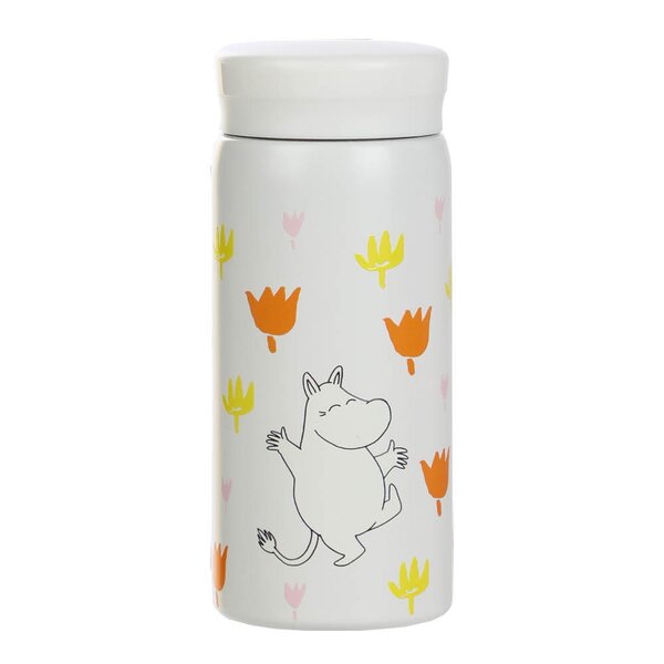Mummi termokopp 20 cl blomster hvit