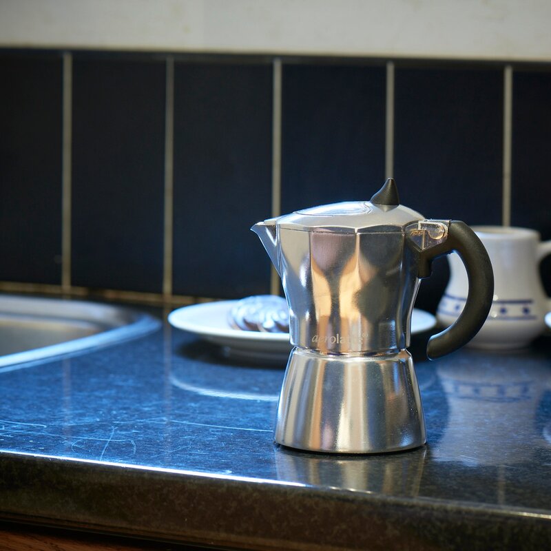 Kaffebrygger 3 kopper aluminium