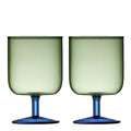 Torino vinglass 30 cl 2 stk grønn/blå