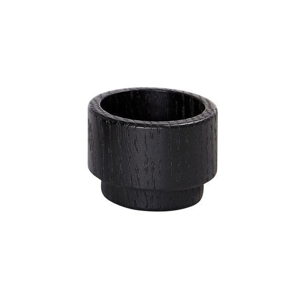 Create Me telysholder H3,5 cm svart eik