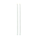 Taper Candles Led kronelys 2,3x55 cm 2 stk hvit