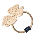 Serviettring firkløver 6x6 cm raffia