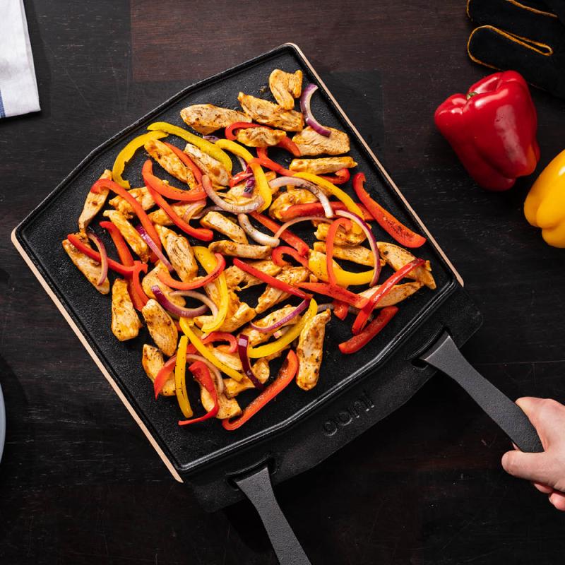 Grizzler tosidig grillplate 32 cm støpejern