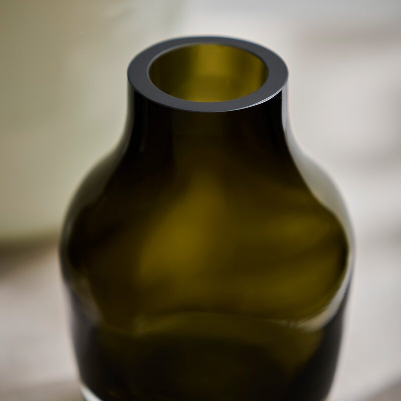 Paloma vase liten 20 cm smoke green