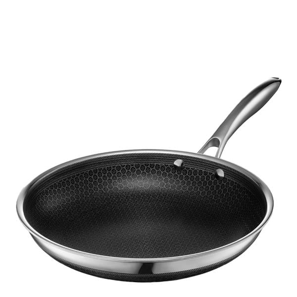 Hybrid stekepanne 26 cm sølv/svart