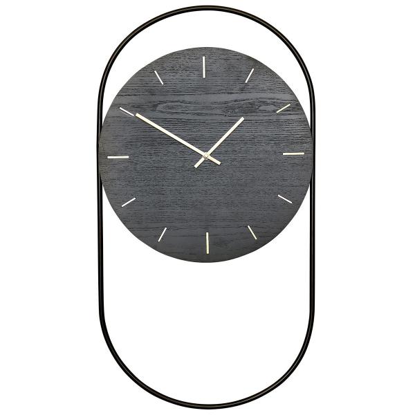 A-wall klokke svart