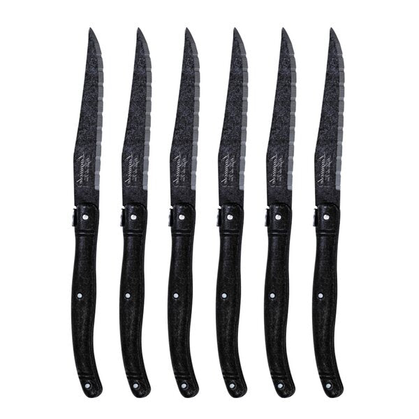 Biffkniver 23 cm 6 stk stonewash