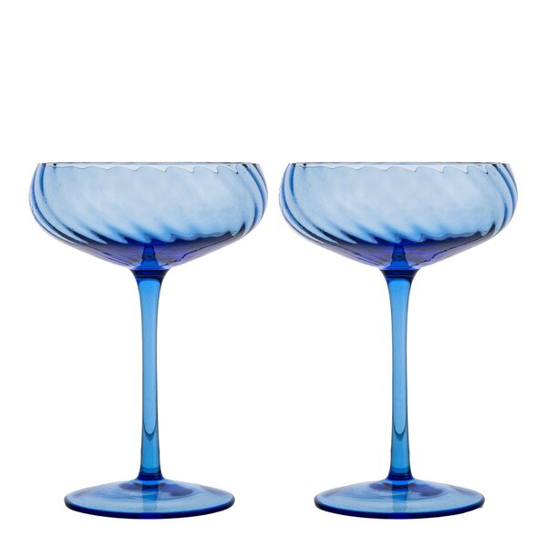 Opacity champagnefat 30 cl 2 stk blå
