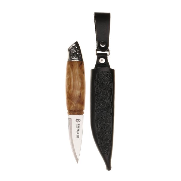 Renessanse bunadskniv 19 cm masurbjørk