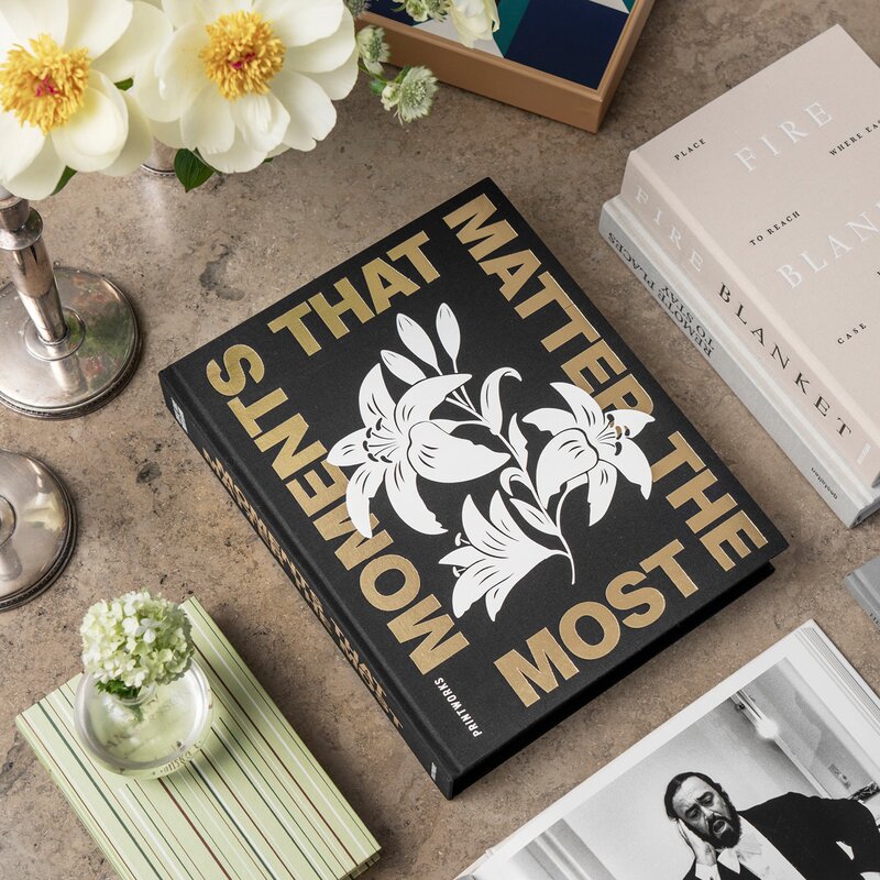 Fotoalbum moments that matters the most svart
