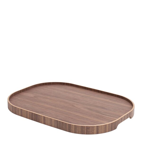 CurveLine serveringsbrett anti-slip 47x34 cm valnøtt