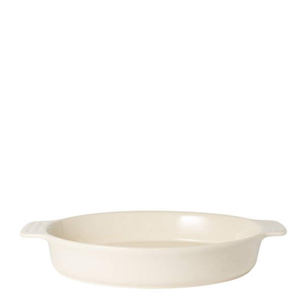 Classic ildfast form 37x25 cm oval hvit